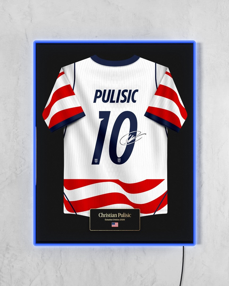 Estados Unidos 2026 Local - Diseño Jersey con LED azul encendido