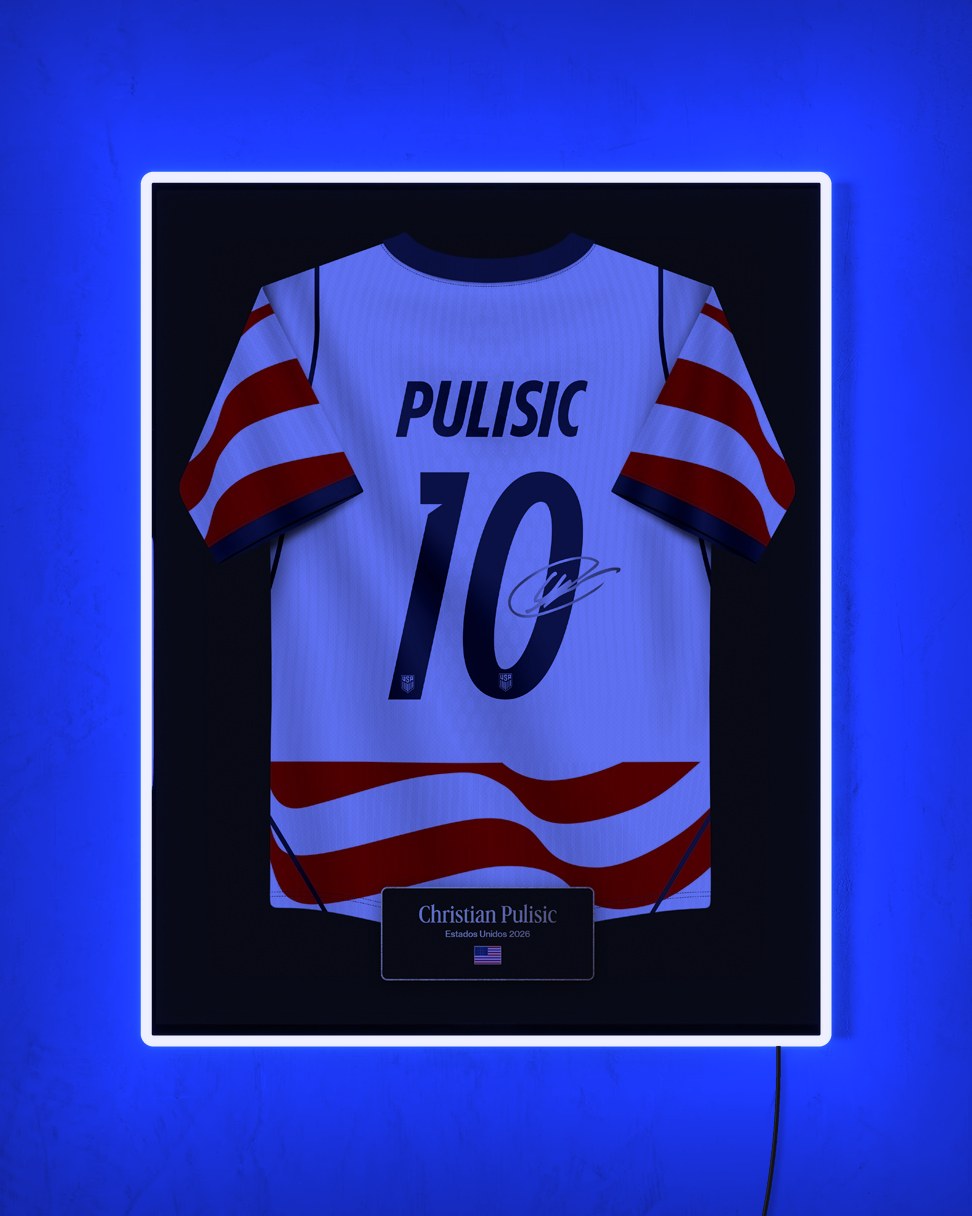 Estados Unidos 2026 Local - Diseño Jersey con LED azul encendido de noche