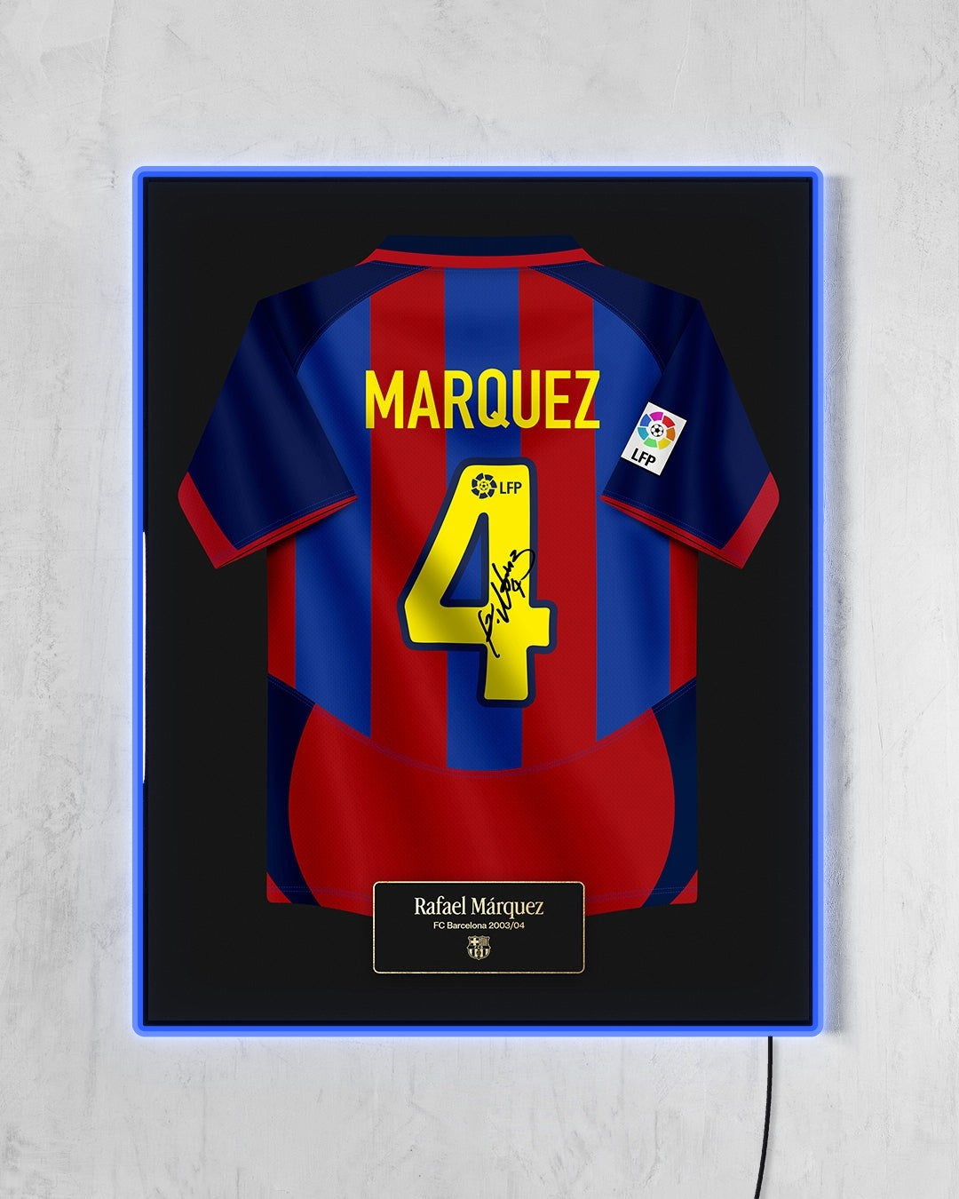 FC Barcelona 2003/04 Local - Diseño Jersey con LED azul encendido
