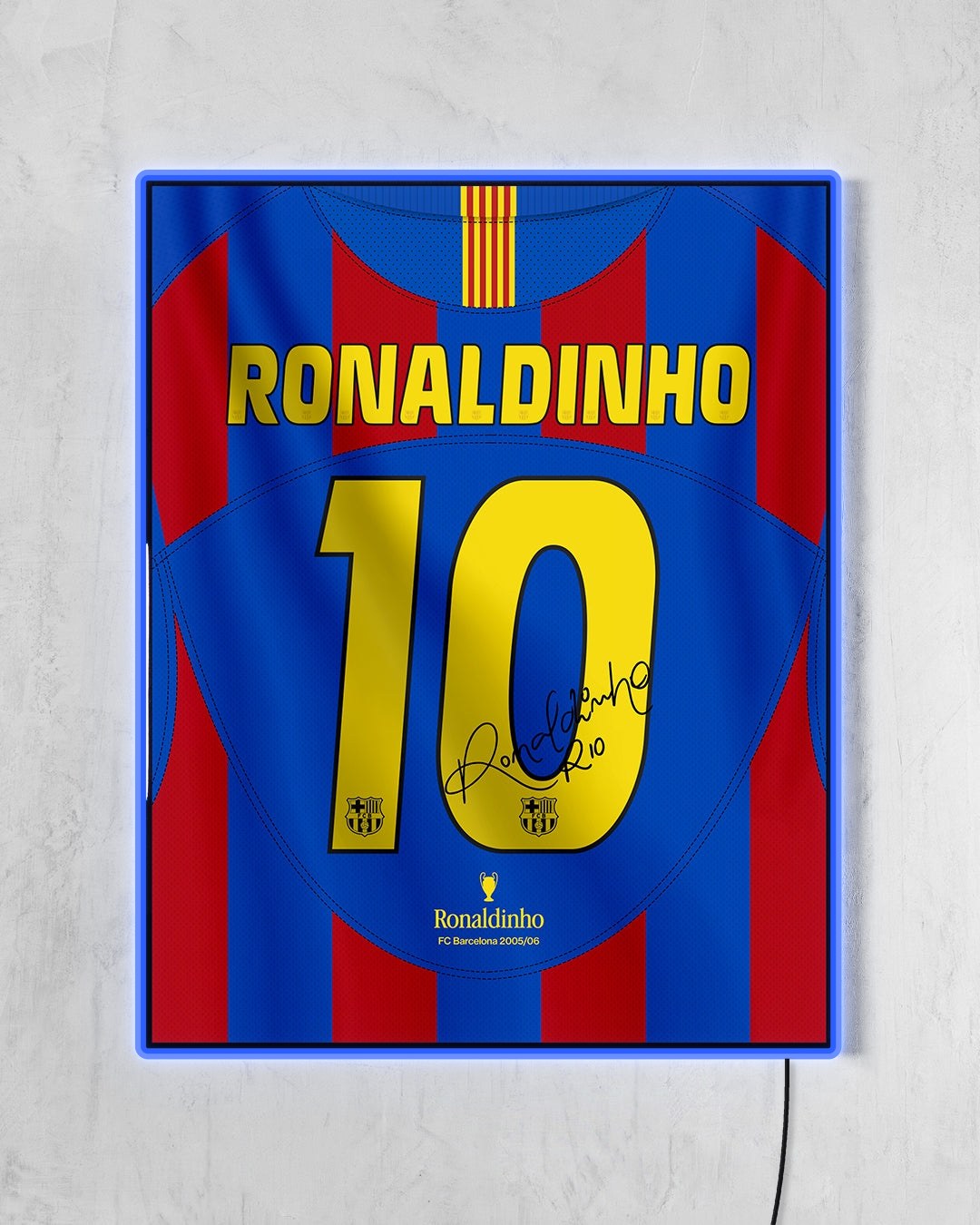 FC Barcelona 2005/06 Local - Diseño Dorsal con LED azul encendido
