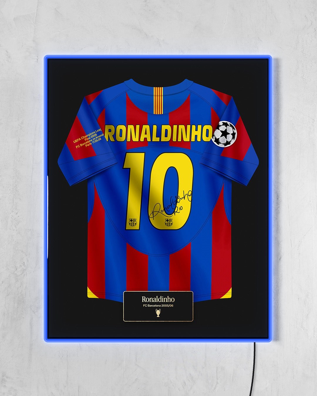 FC Barcelona 2005/06 Local - Diseño Jersey con LED azul encendido