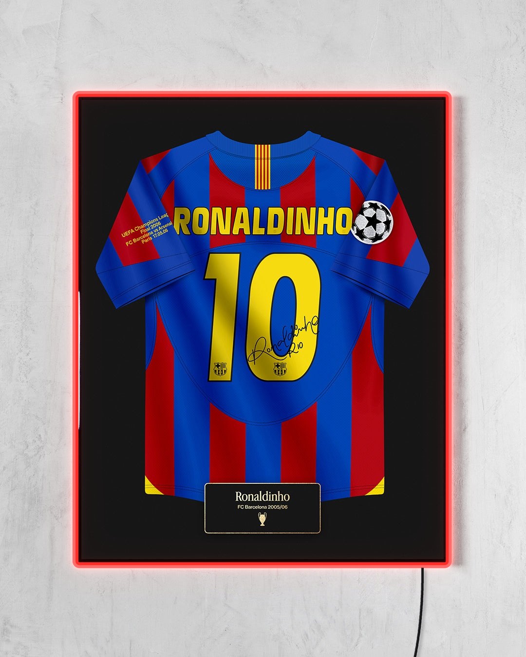 FC Barcelona 2005/06 Local - Diseño Jersey con LED rojo encendido