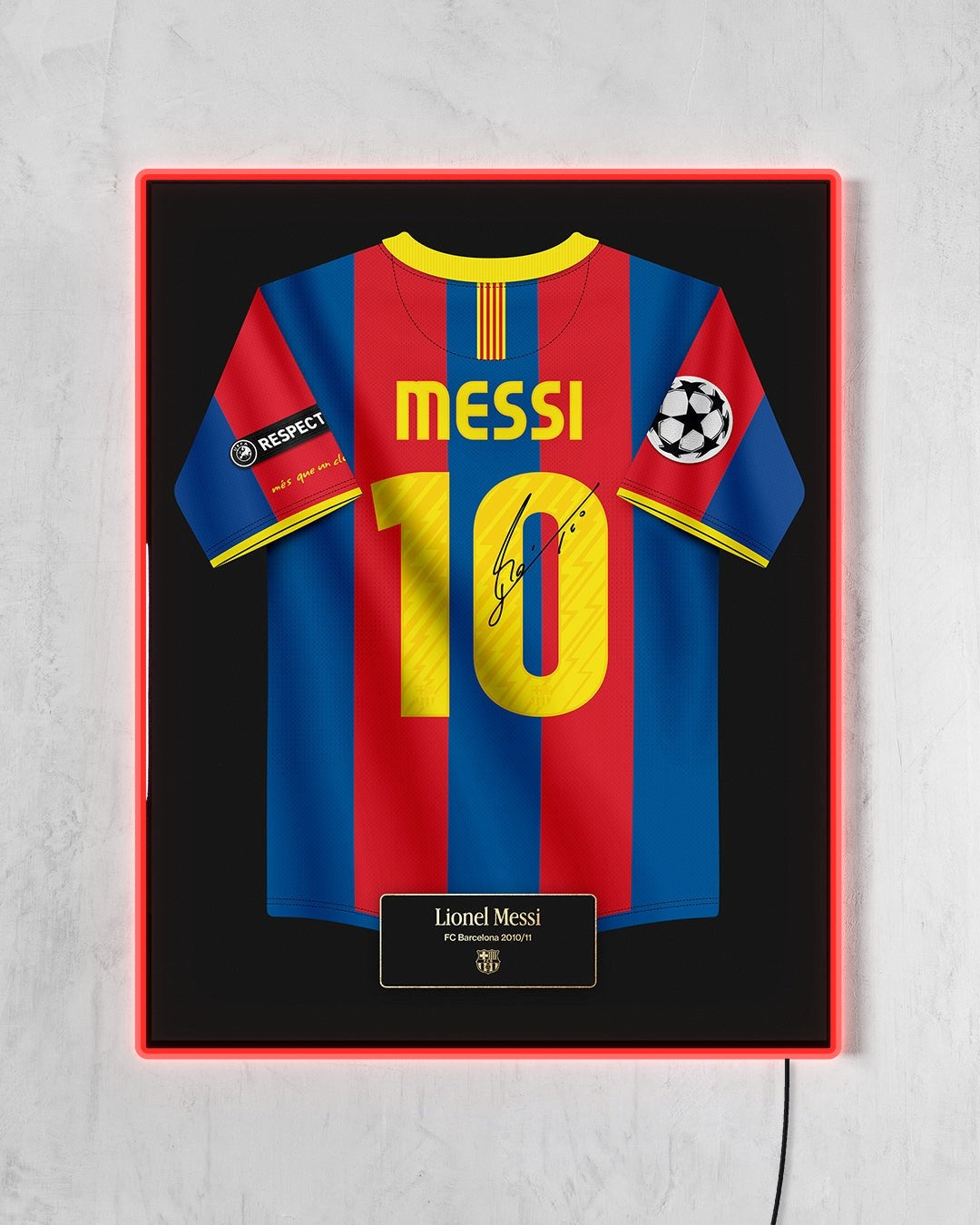 FC Barcelona 2010/11 Local - Diseño Jersey con LED rojo encendido