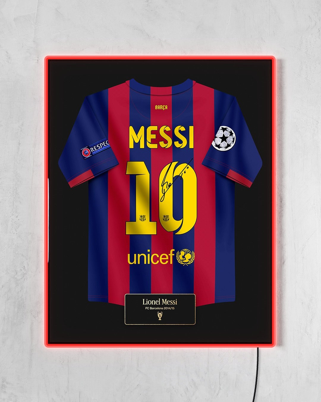 FC Barcelona 2014/15 Local - Diseño Jersey con LED rojo encendido