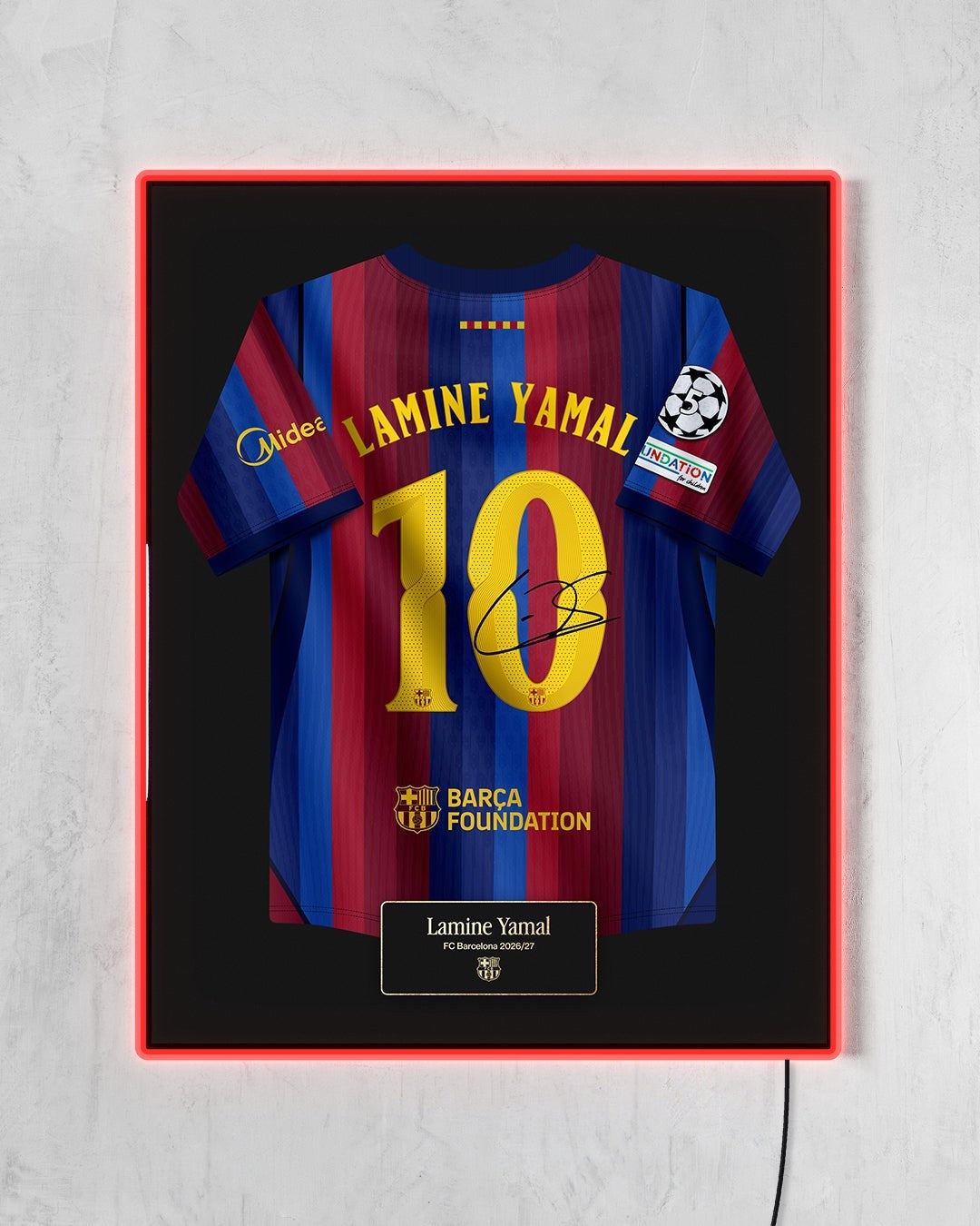 FC Barcelona 2026/27 Local - Diseño Jersey con LED rojo encendido