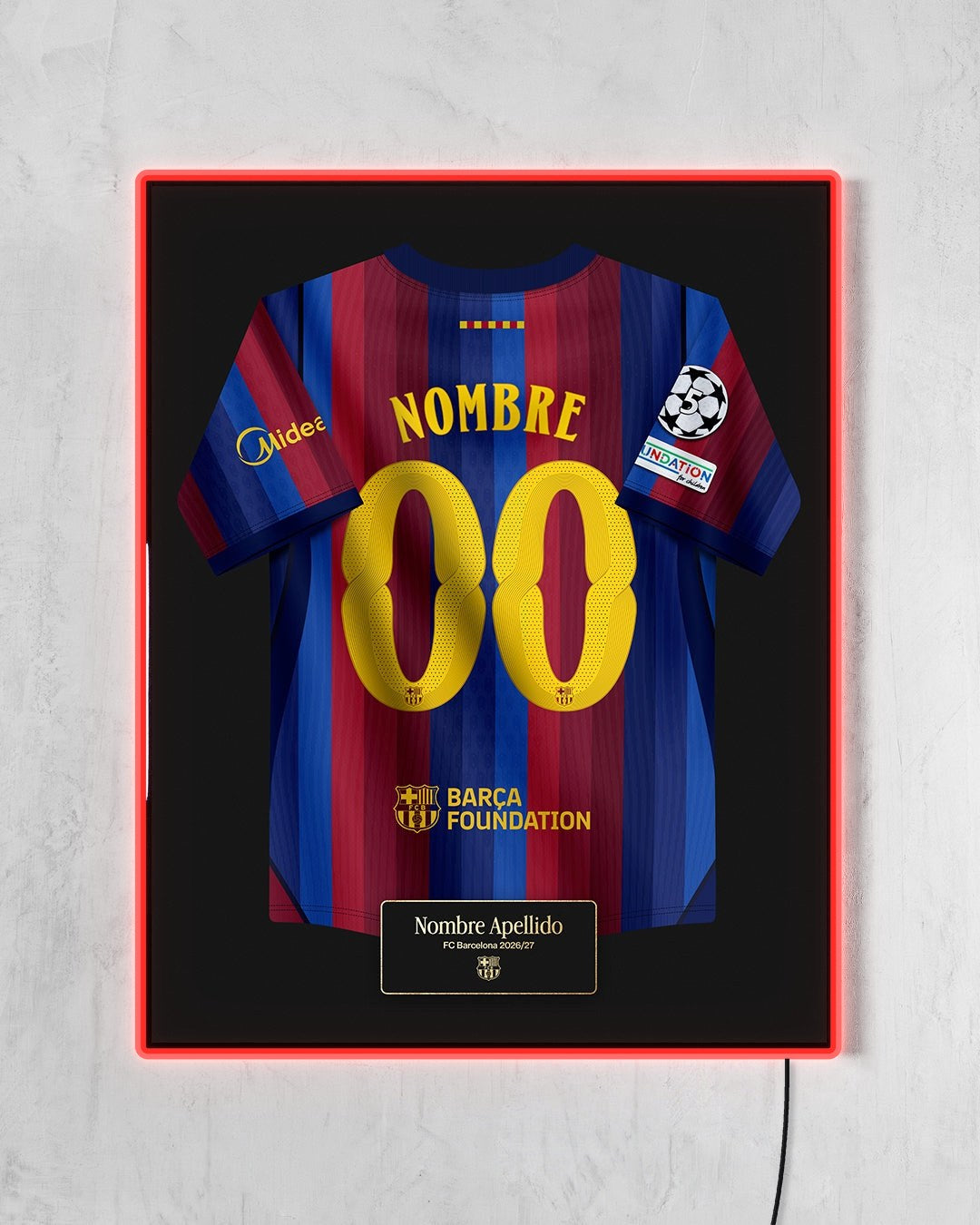 FC Barcelona 2026/27 Local - Diseño Jersey / Personalizado con LED rojo encendido