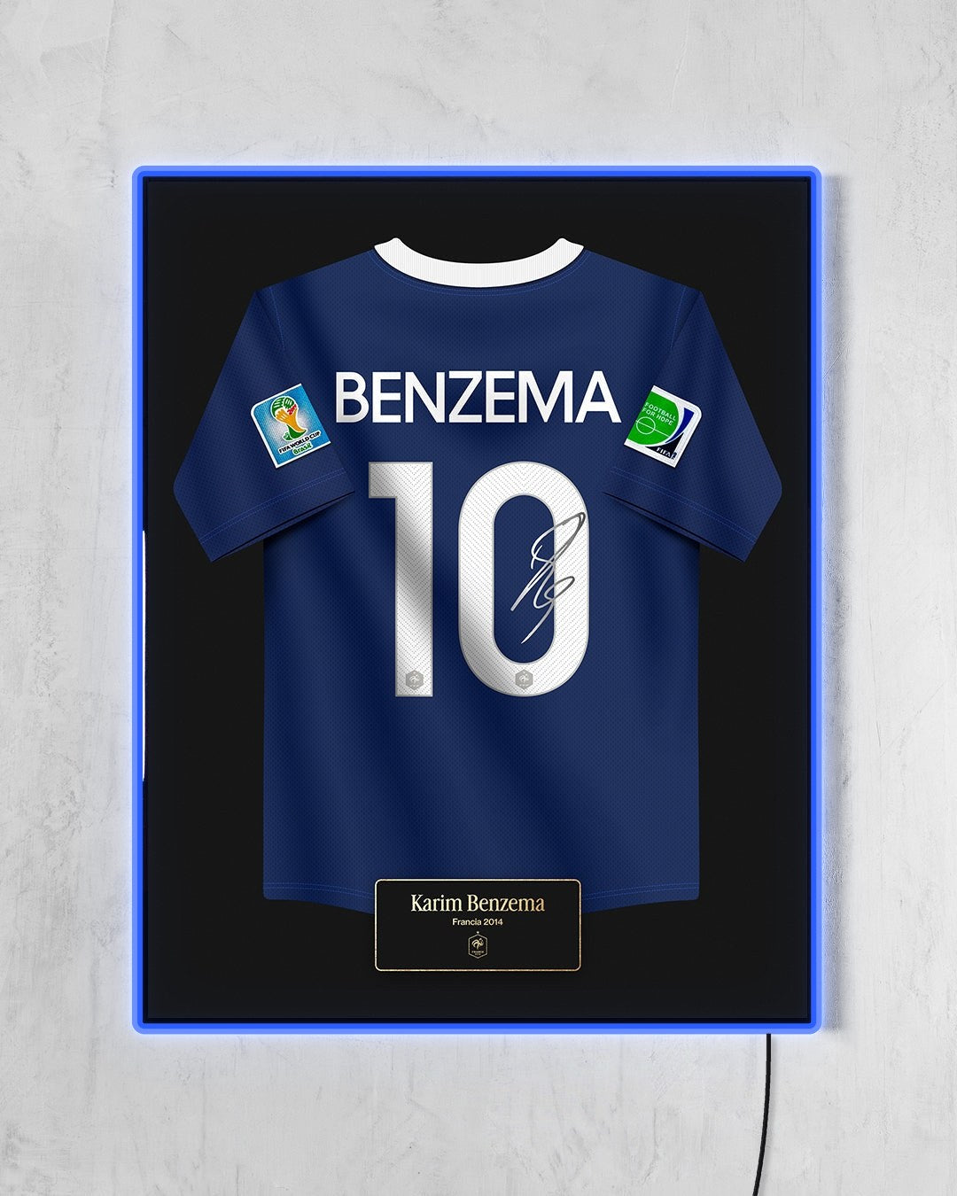 Francia 2014 Local - Diseño Jersey con LED azul encendido