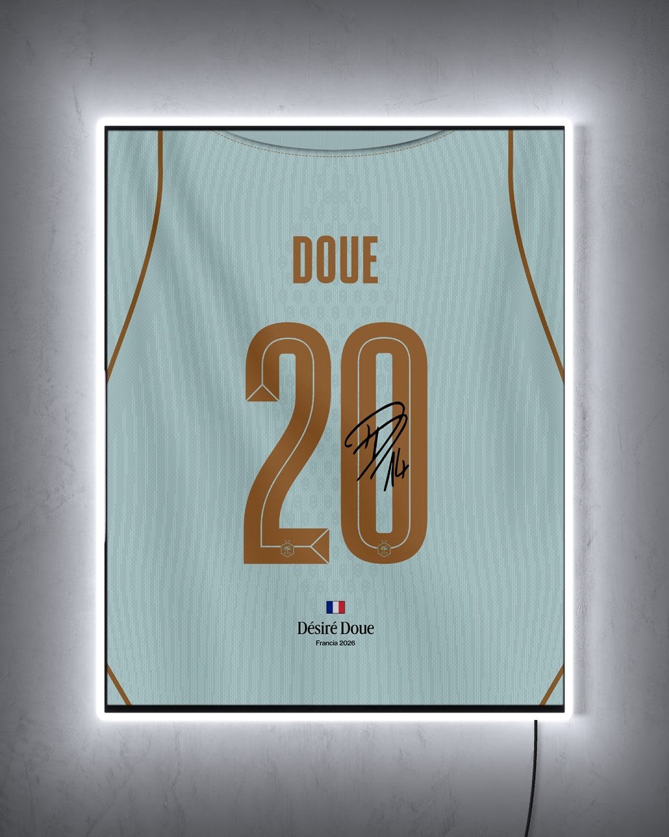 Francia 2026 Visitante - Diseño Dorsal con LED blanco encendido de noche