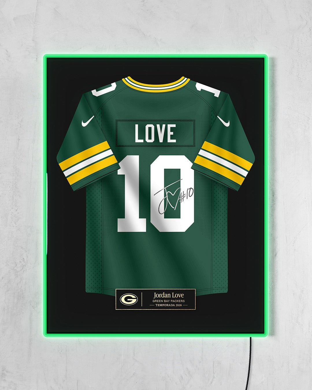 Green Bay Packers 2026 - Diseño Jersey con LED verde encendido