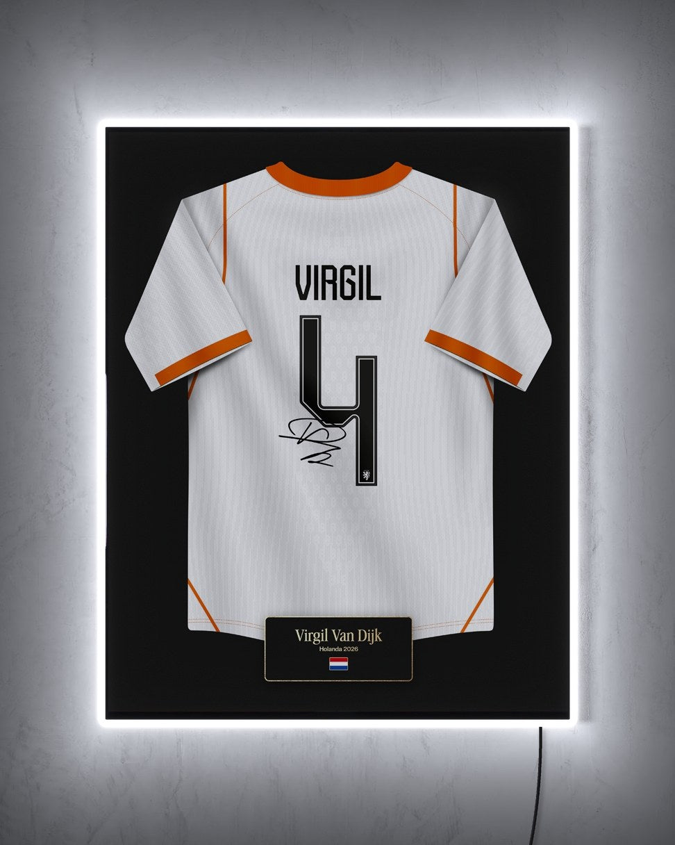 Holanda 2026 Visitante - Diseño Jersey con LED blanco encendido de noche