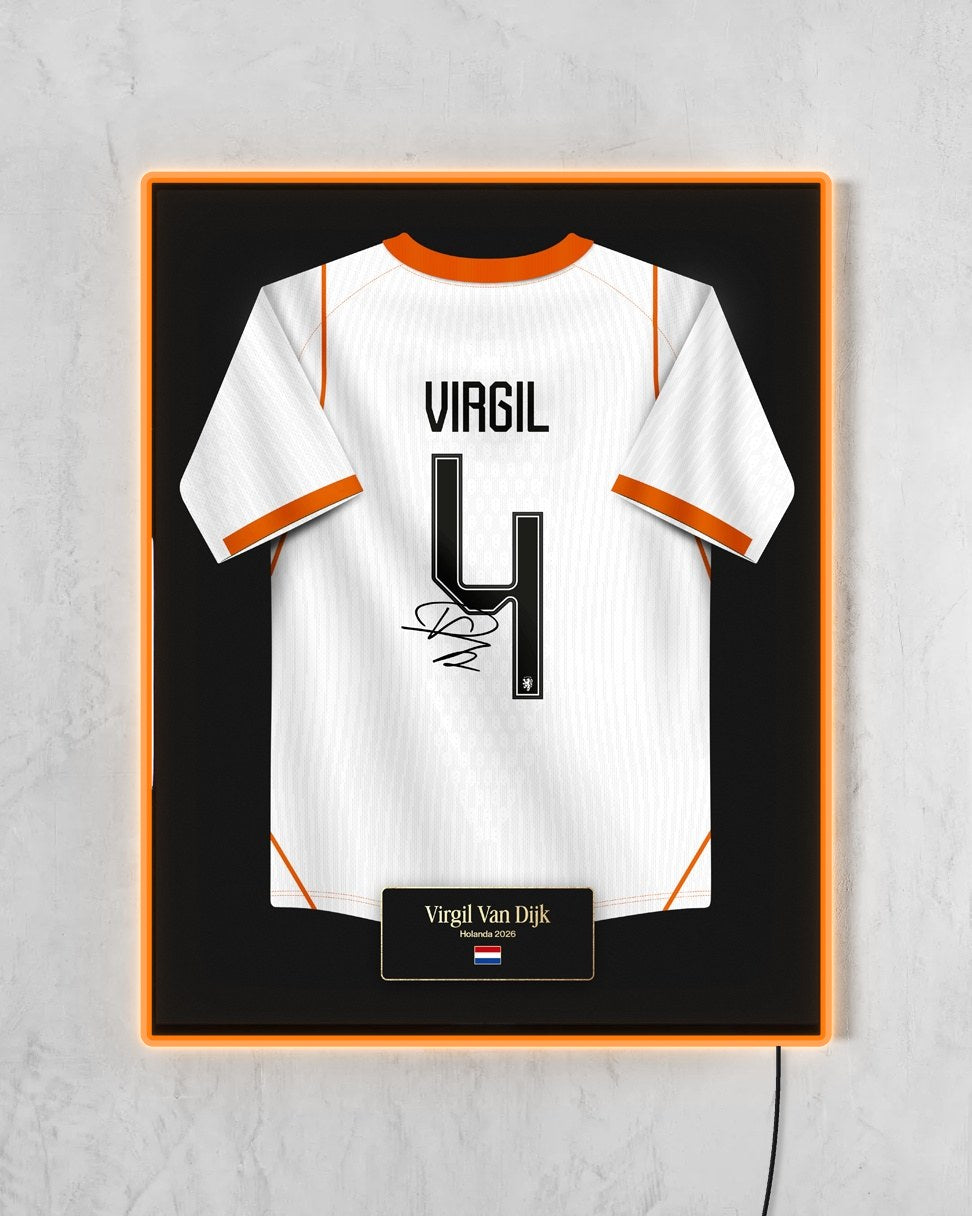 Holanda 2026 Visitante - Diseño Jersey con LED naranja encendido