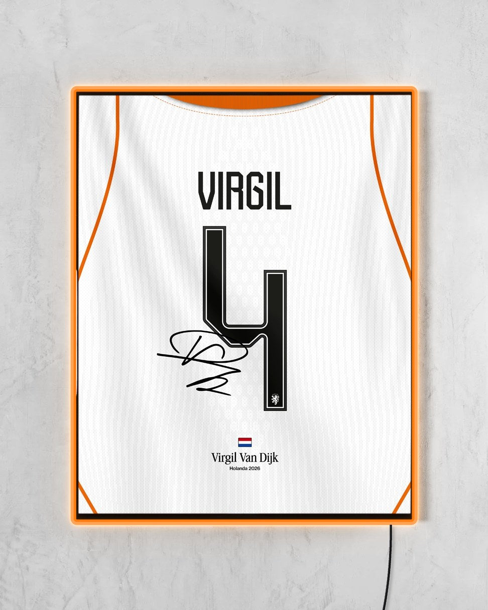 Holanda 2026 Visitante - Diseño Dorsal con LED naranja encendido