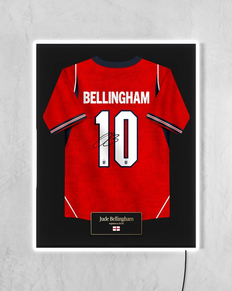 Inglaterra 2026 Visitante - Diseño Jersey con LED blanco encendido