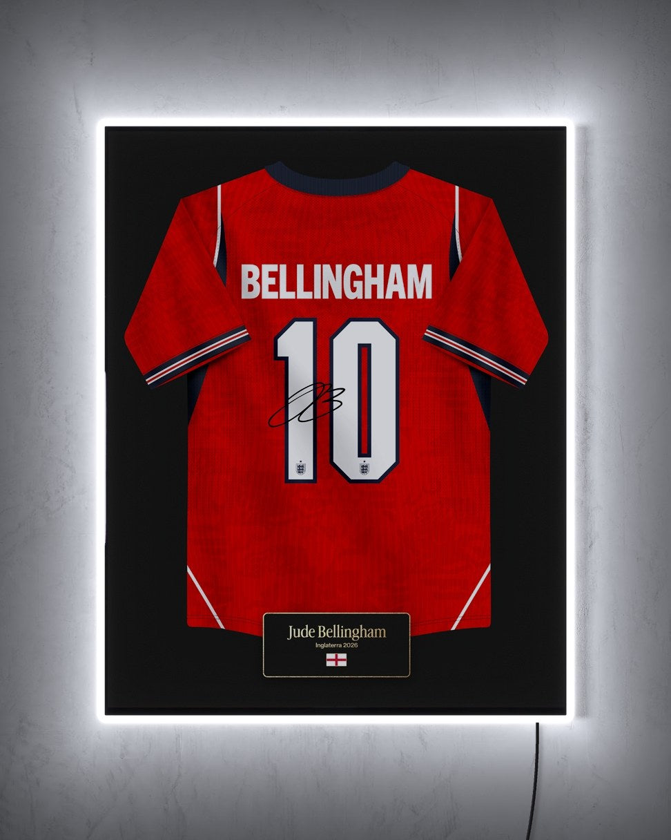 Inglaterra 2026 Visitante - Diseño Jersey con LED blanco encendido de noche