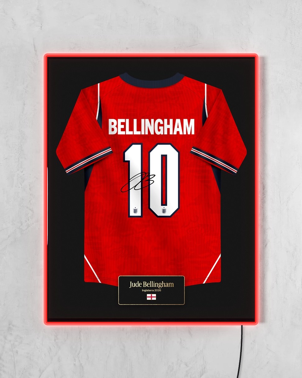 Inglaterra 2026 Visitante - Diseño Jersey con LED rojo encendido
