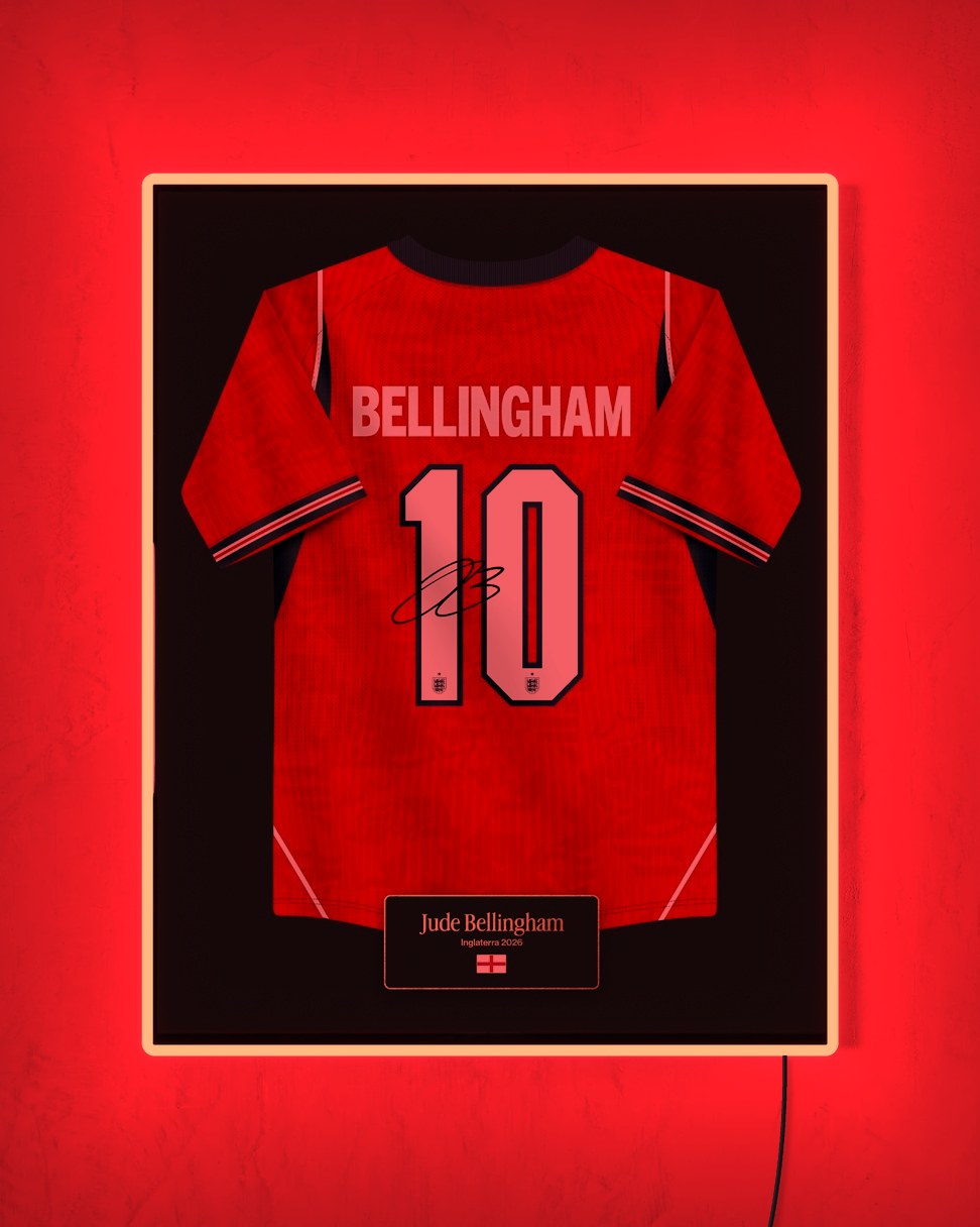 Inglaterra 2026 Visitante - Diseño Jersey con LED rojo encendido de noche