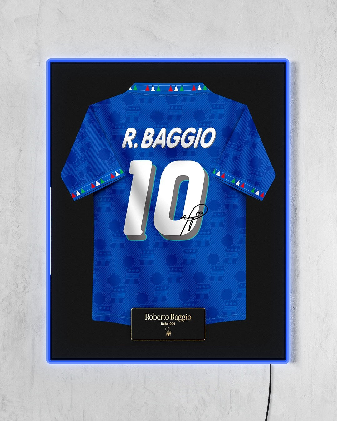 Italia 1994 Local - Diseño Jersey con LED azul encendido
