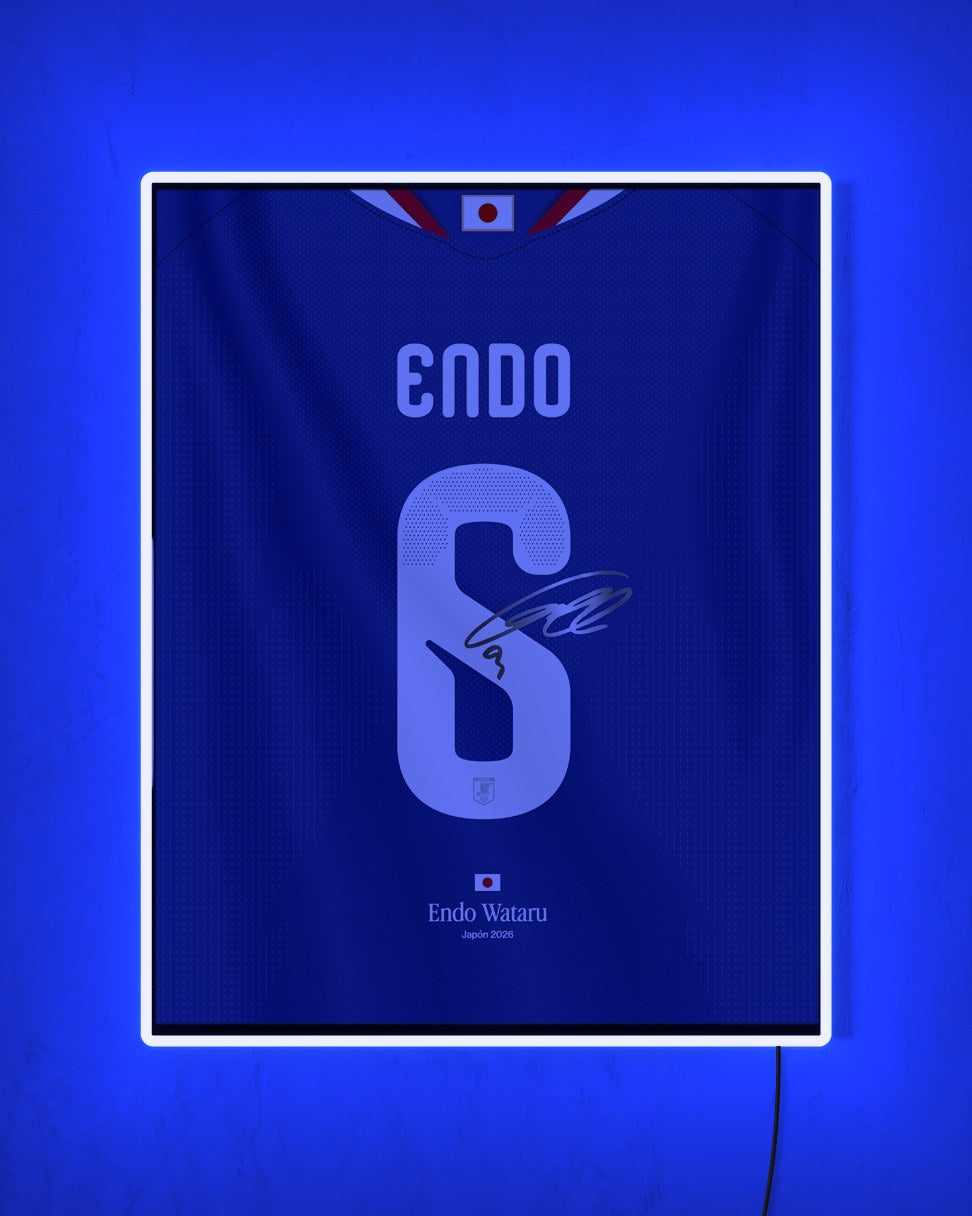 Japón 2026 Local - Diseño Dorsal con LED azul encendido de noche