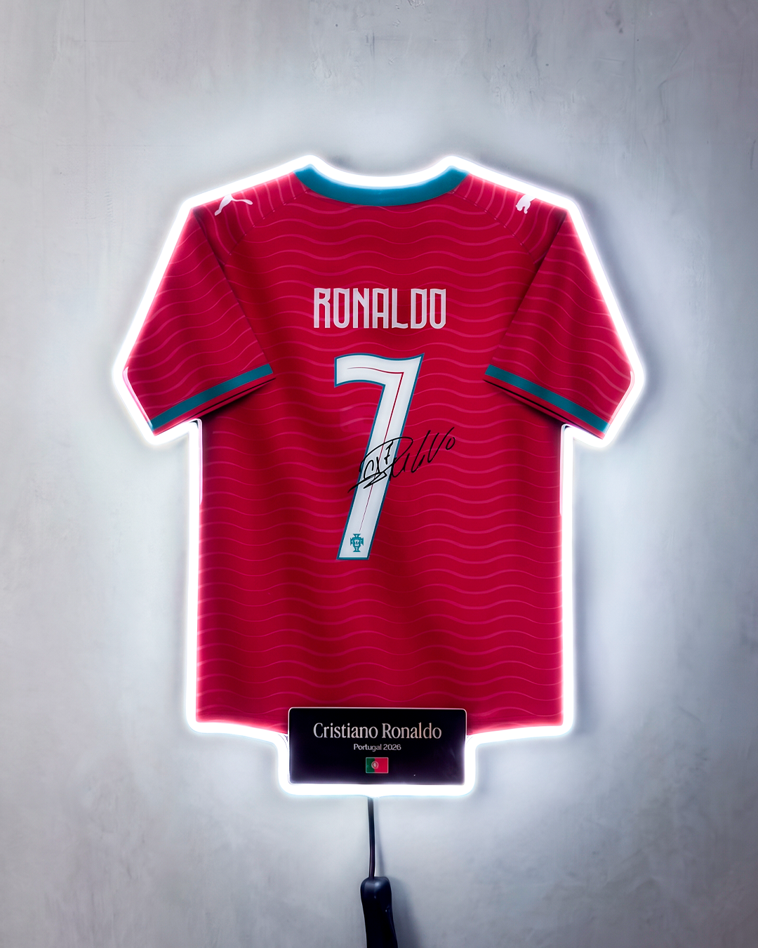 Portugal 2026 Local LED Blanco - Jersey LED