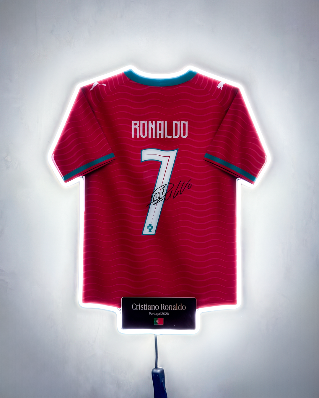 Portugal 2026 Local LED Blanco - Jersey LED