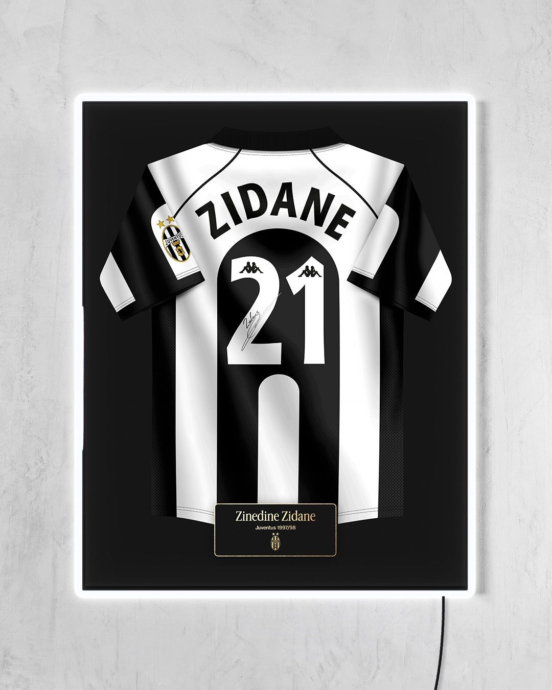 Juventus 1997/98 Local - Diseño Jersey con LED blanco encendido