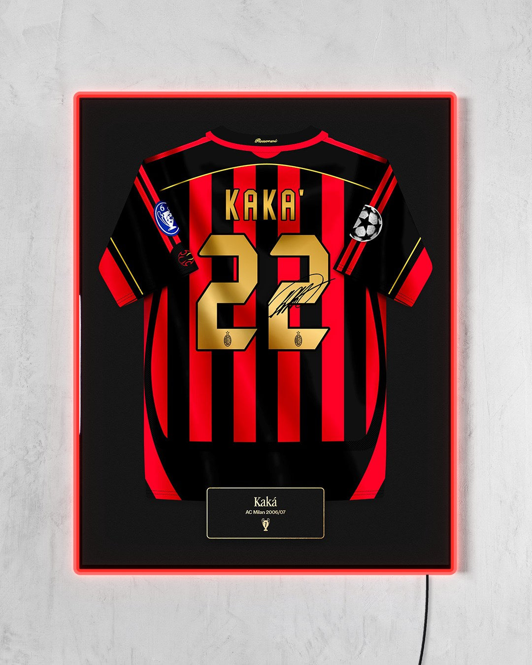 AC Milan 2006/07 Local - Diseño Jersey con LED rojo encendido