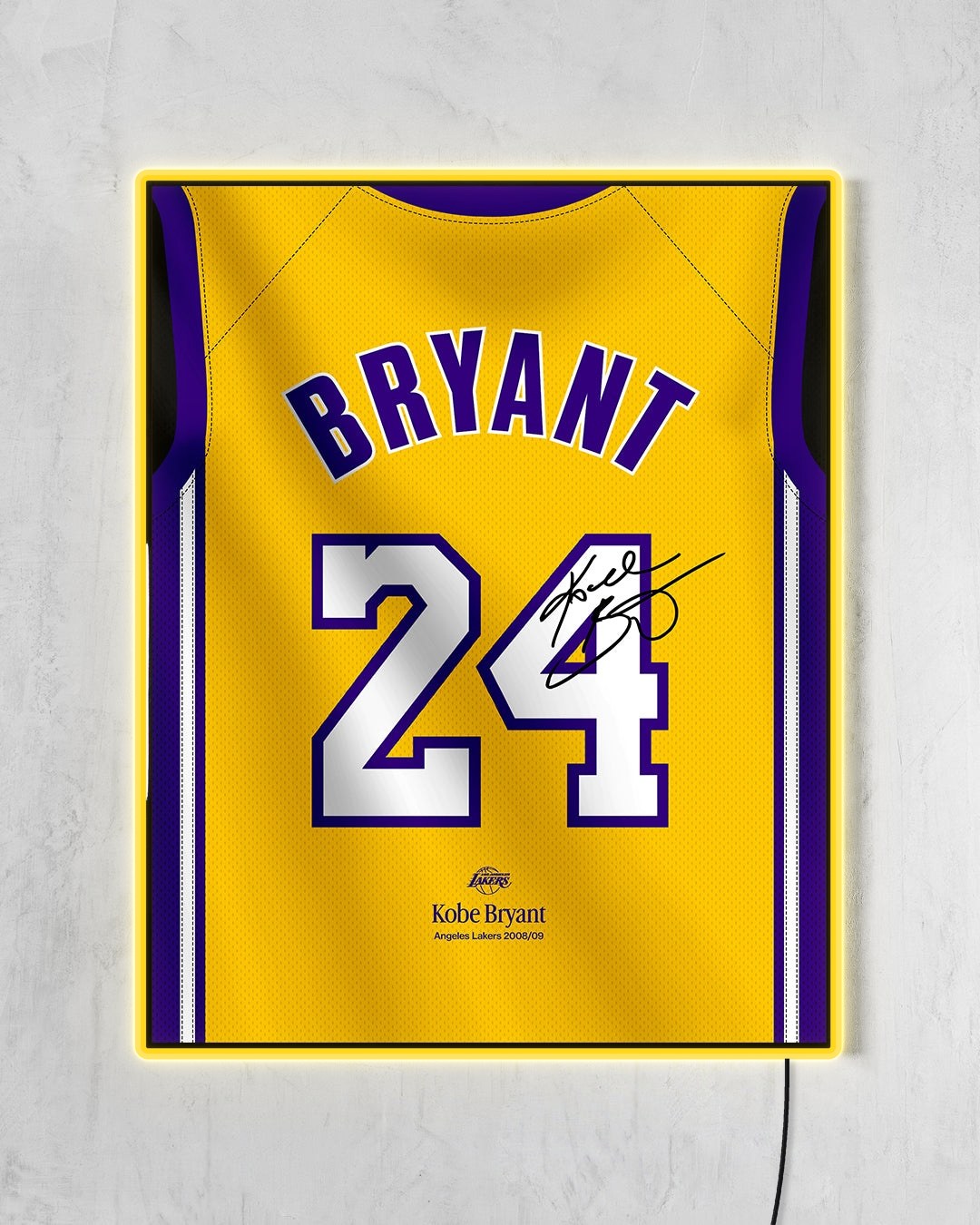 LA Lakers 2008/09 - Diseño Dorsal con LED amarillo encendido