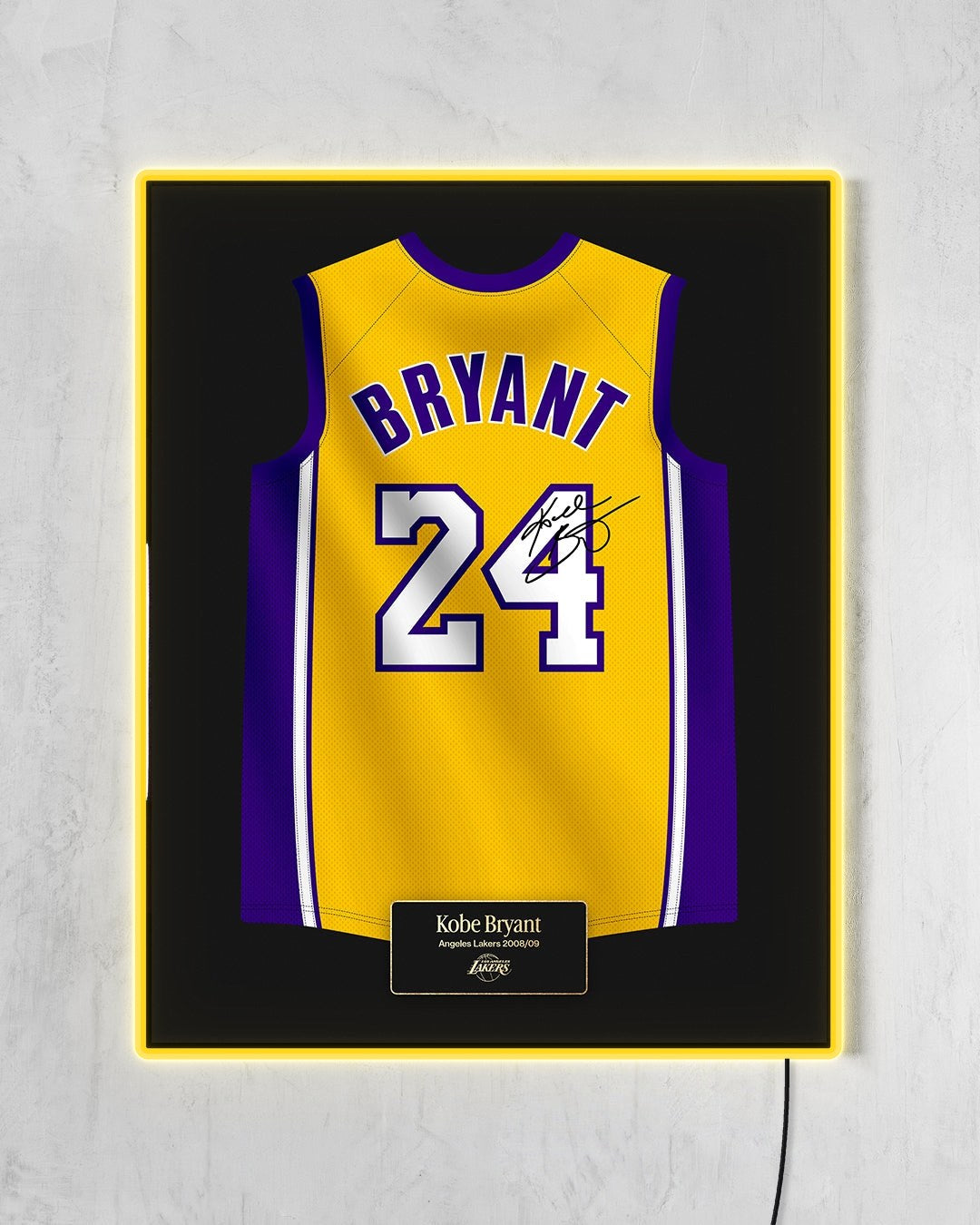 LA Lakers 2008/09 - Diseño Jersey con LED amarillo encendido