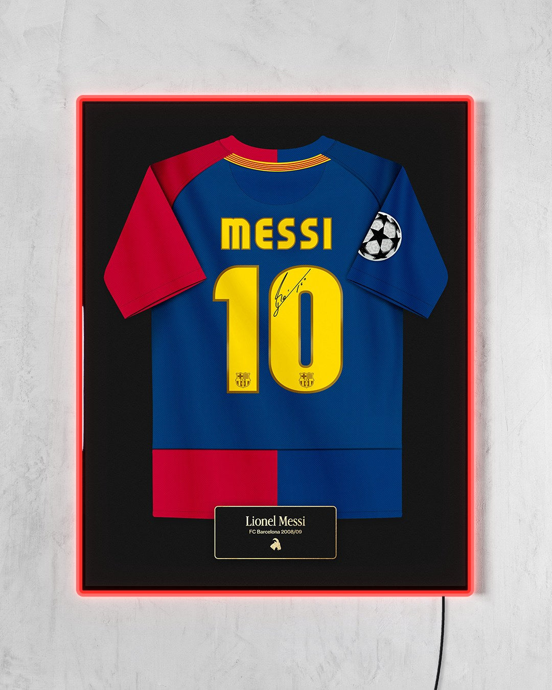 FC Barcelona 2008/09 Local - Diseño Jersey con LED rojo encendido