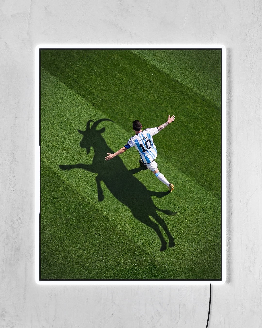 Lionel Messi - La Cabra con LED blanco encendido