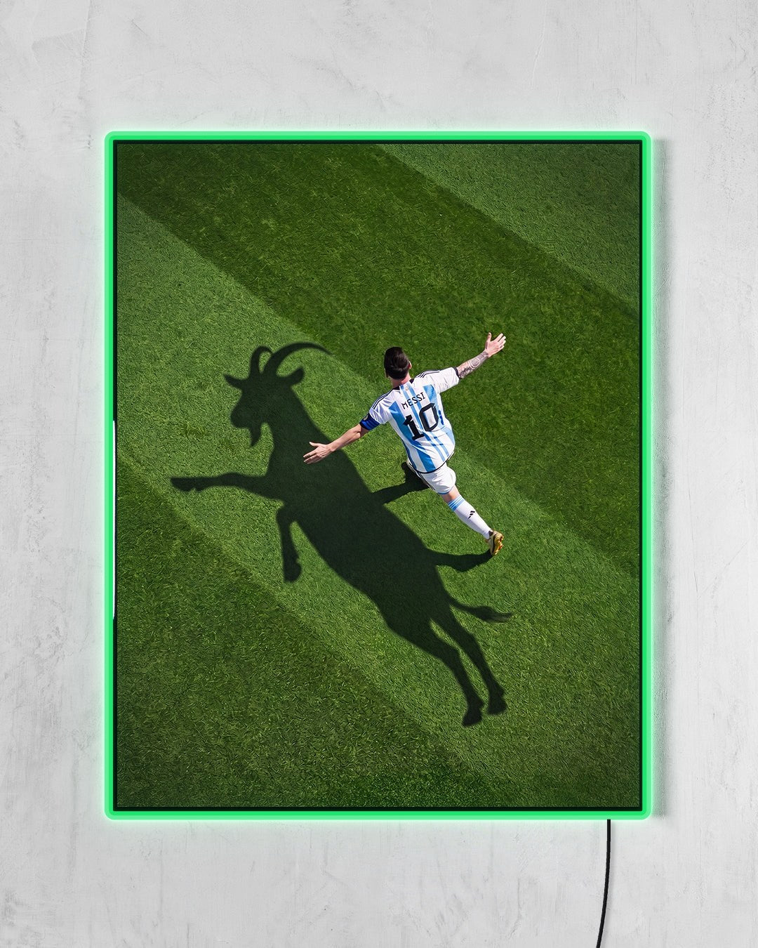 Lionel Messi - La Cabra con LED verde encendido