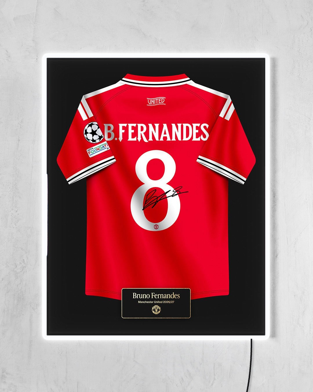 Manchester United 2026/27 Local - Diseño Jersey con LED blanco encendido