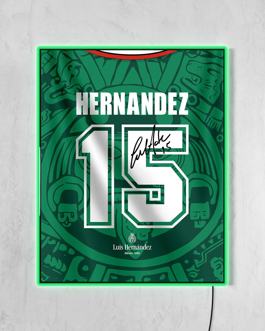 México 1998 Local - Diseño Dorsal con LED verde encendido