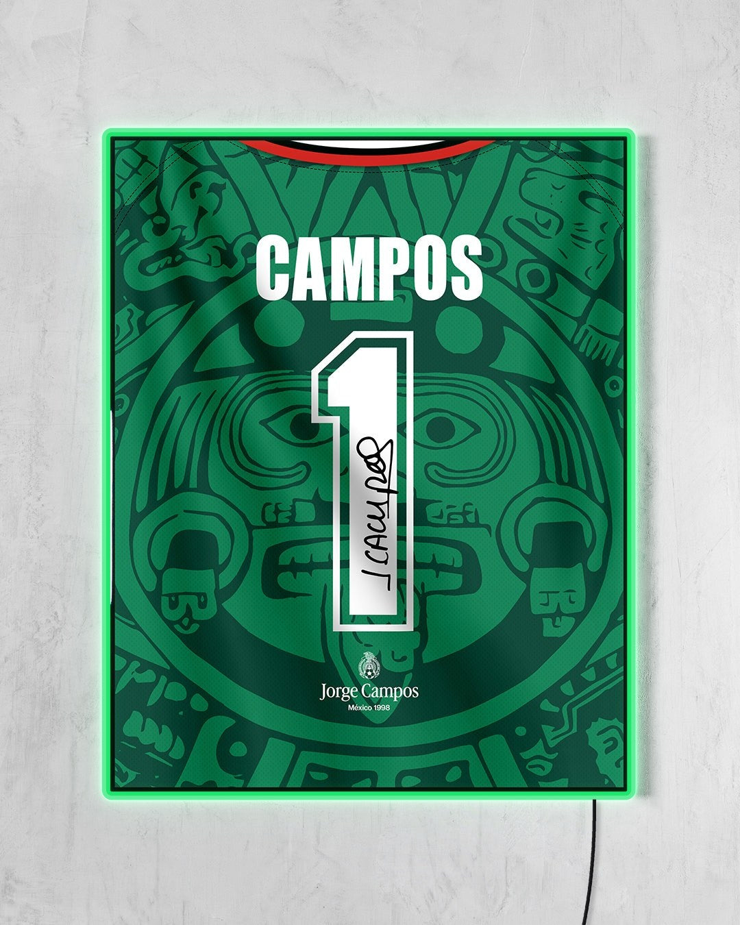 México 1998 Local - Diseño Dorsal / Campos #1 con LED verde encendido