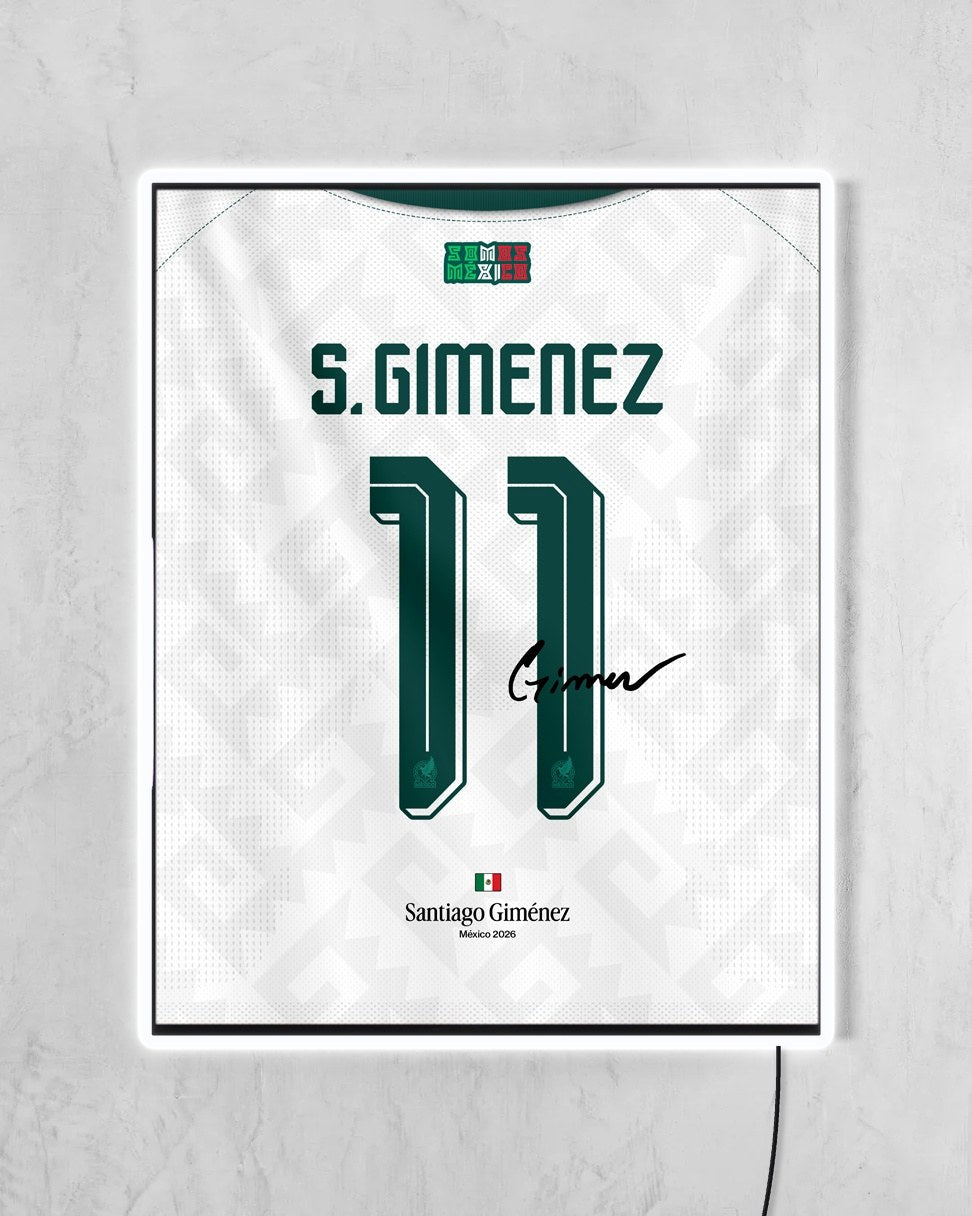 México 2026 Visitante - Diseño Dorsal con LED blanco encendido