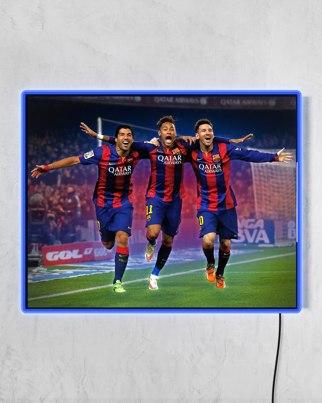 MSN - FC Barcelona con LED azul encendido