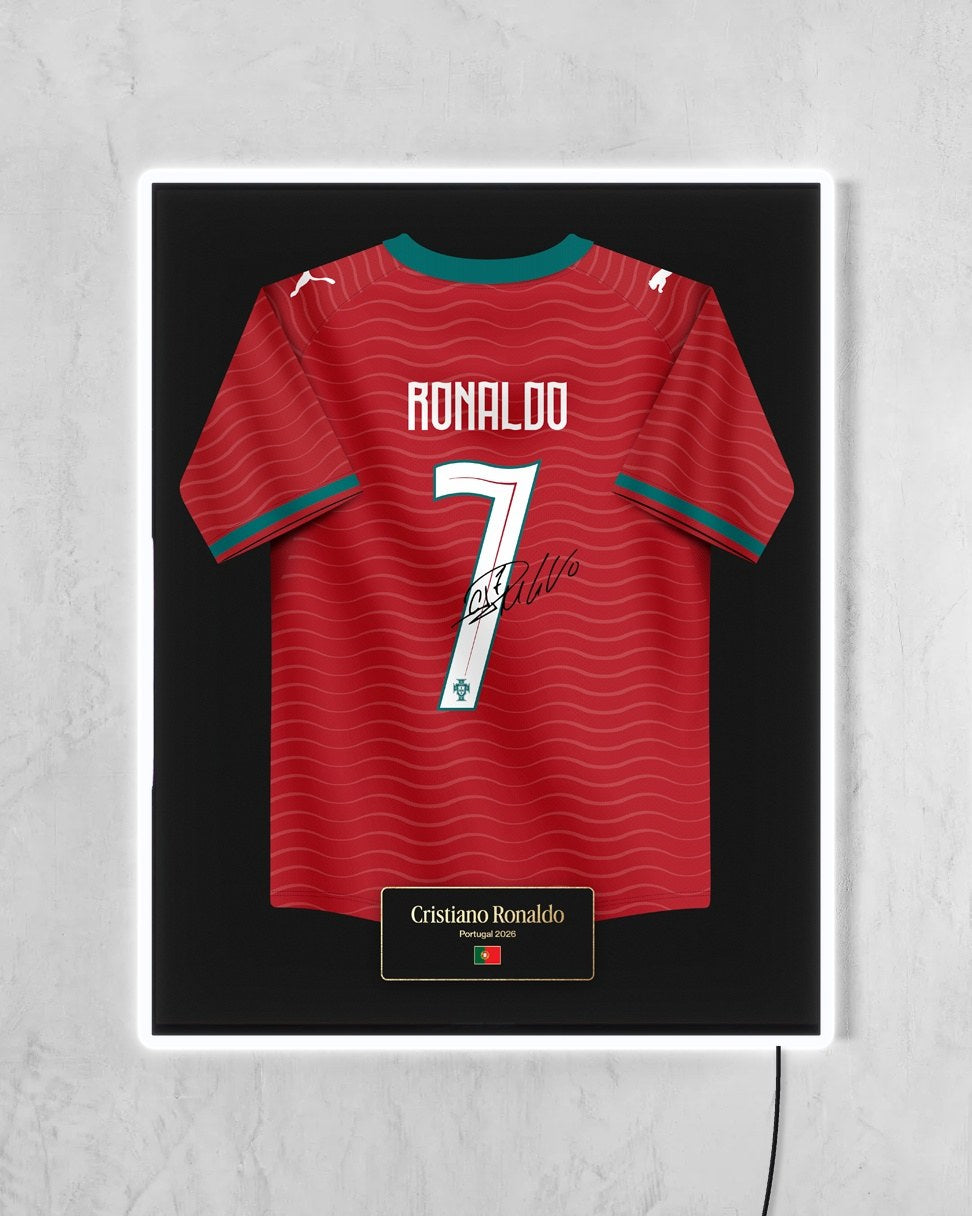 Portugal 2026 Local - Diseño Jersey con LED blanco encendido