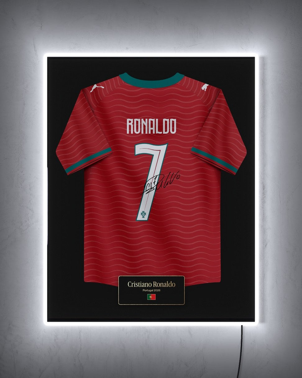 Portugal 2026 Local - Diseño Jersey con LED blanco encendido de noche