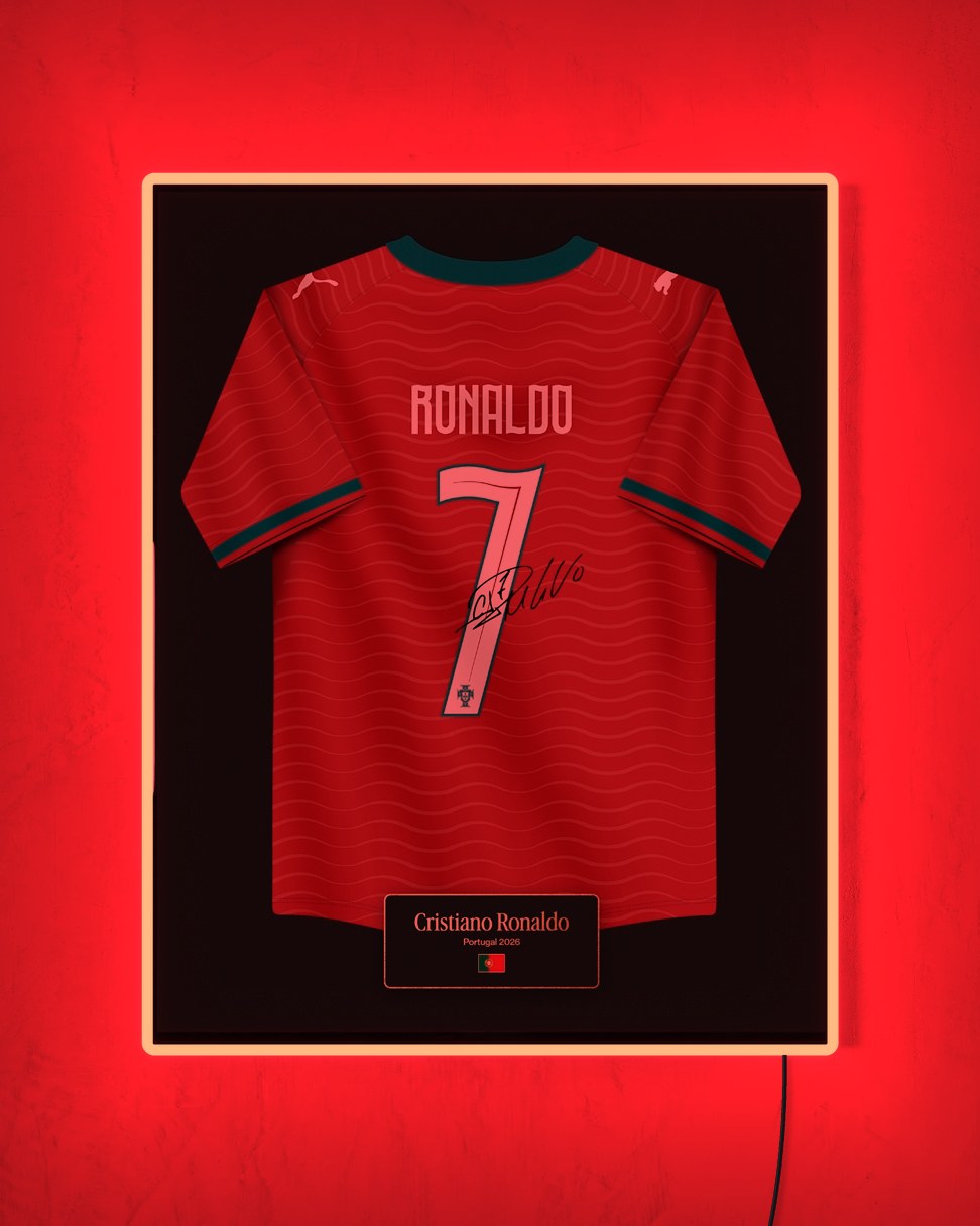 Portugal 2026 Local - Diseño Jersey con LED rojo encendido de noche
