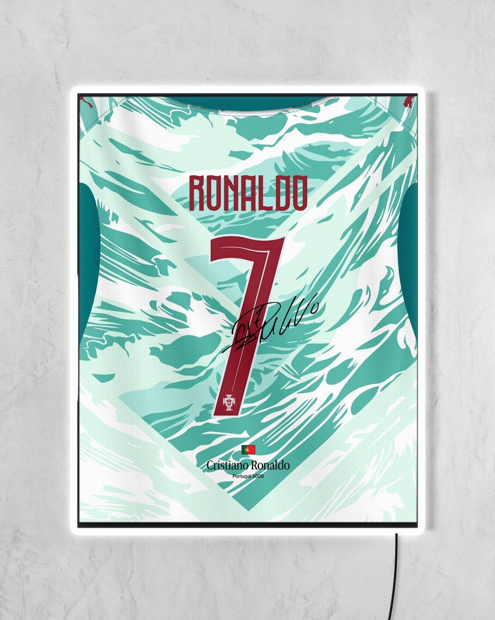 Portugal 2026 Visitante - Diseño Dorsal con LED blanco encendido