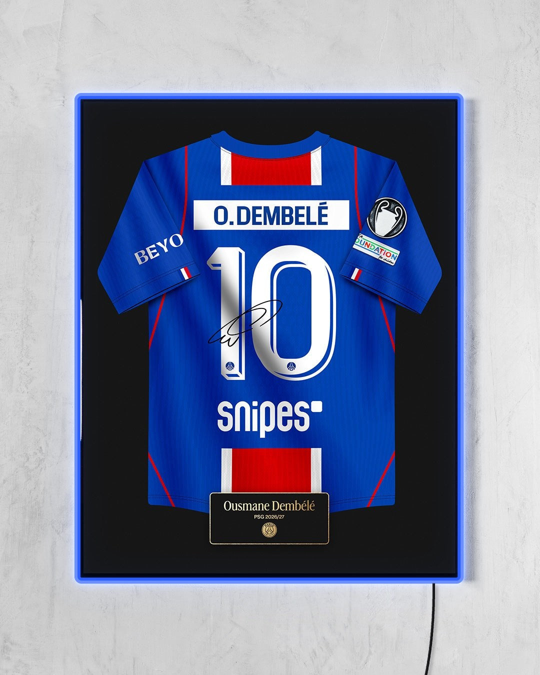 PSG 2026/27 Local - Diseño Jersey con LED azul encendido