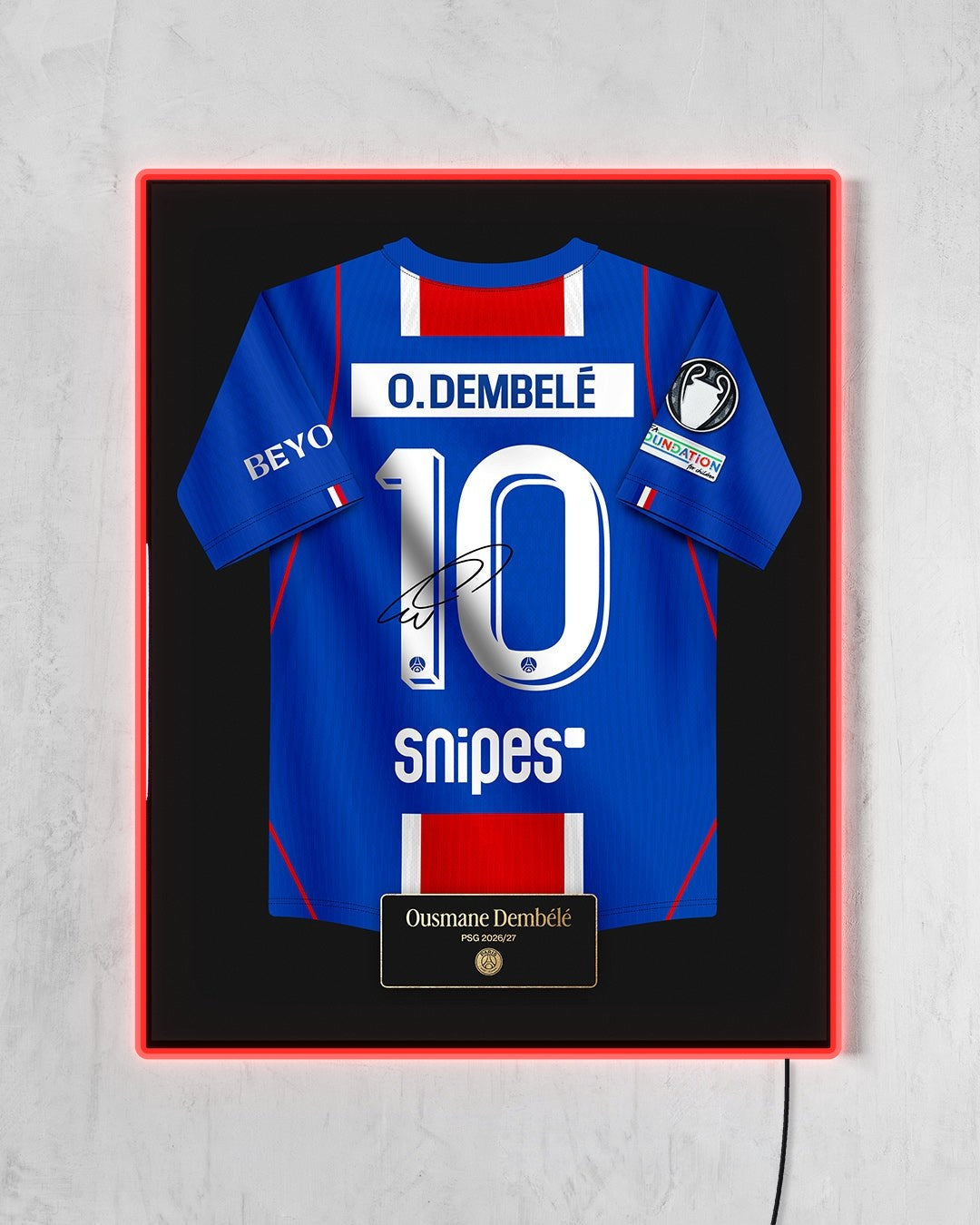 PSG 2026/27 Local - Diseño Jersey con LED rojo encendido