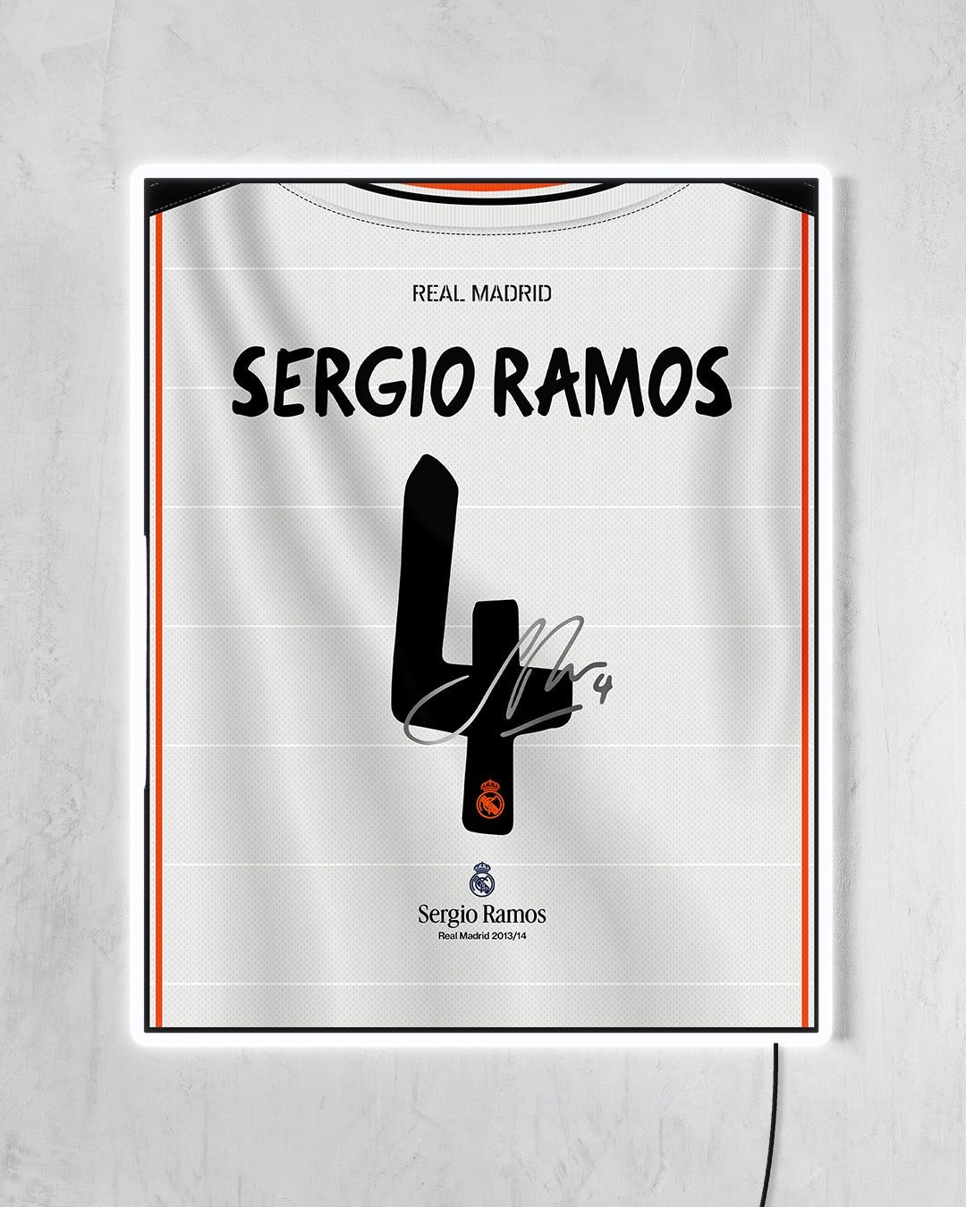 Real Madrid 2013/14 Local - Diseño Dorsal con LED blanco encendido
