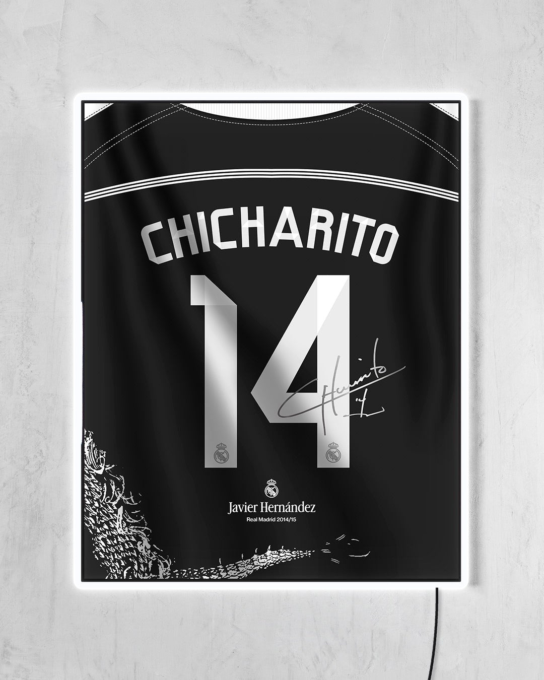 Real Madrid 2014/15 Tercera - Diseño Dorsal con LED blanco encendido