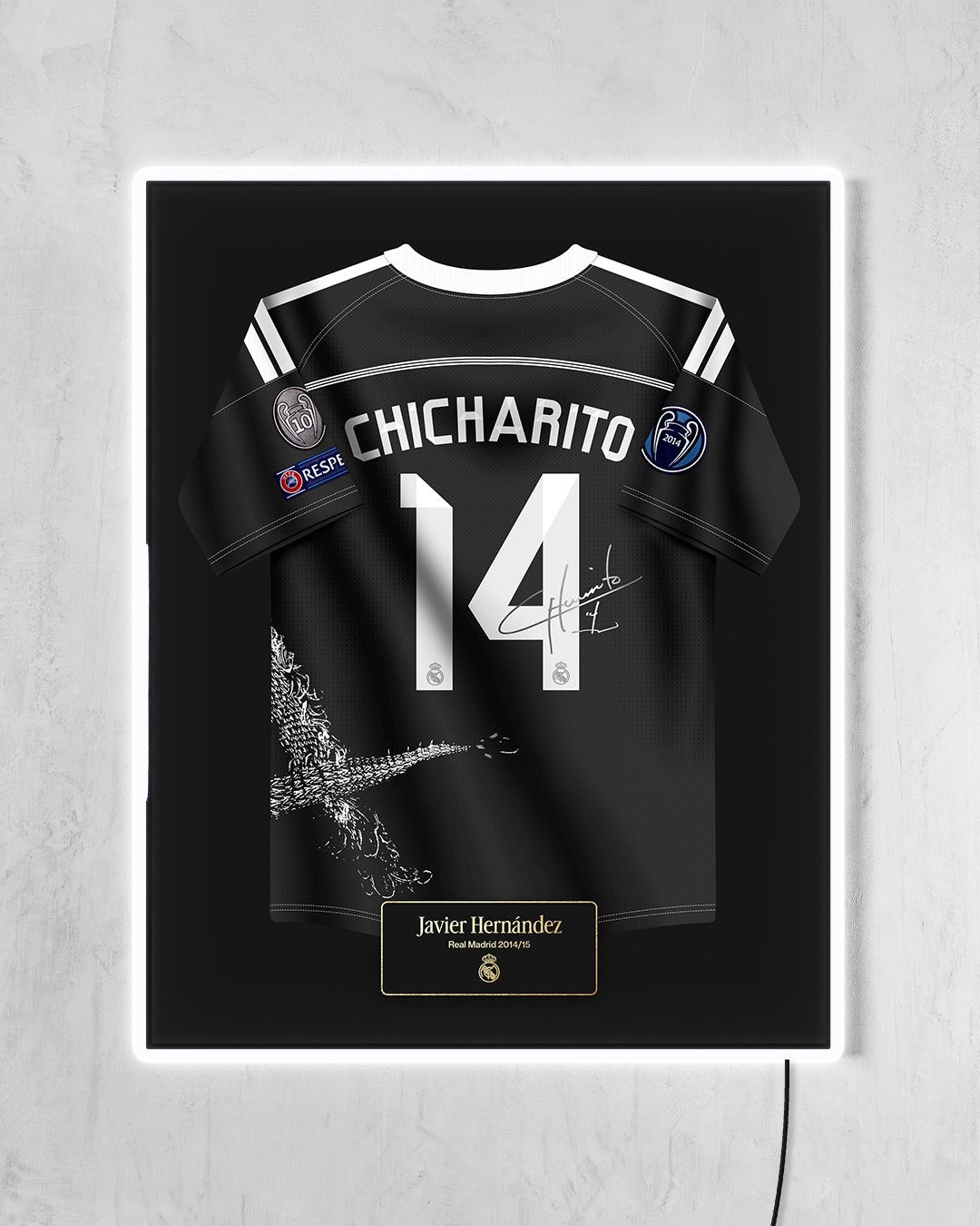 Real Madrid 2014/15 Tercera - Diseño Jersey con LED blanco encendido