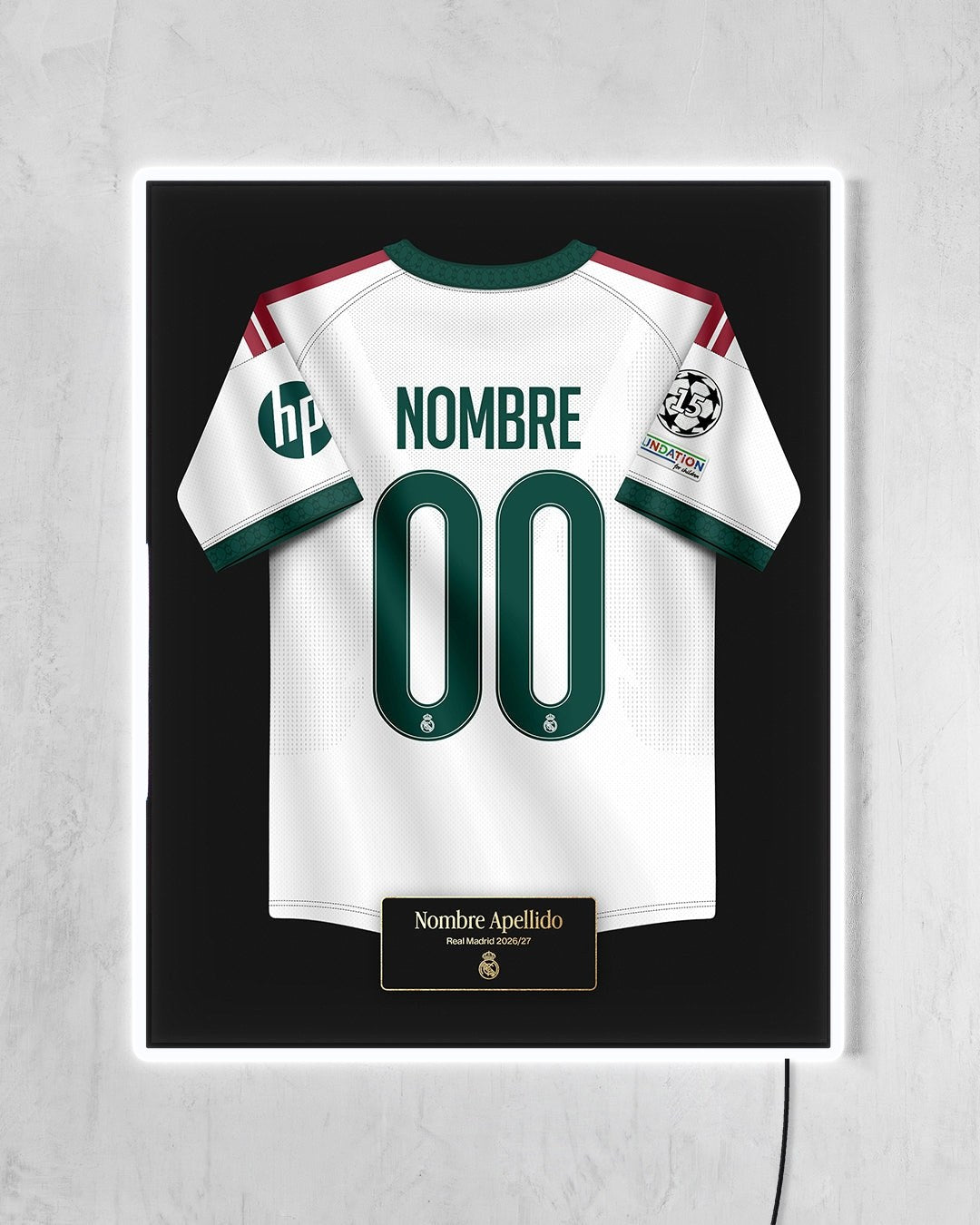 Real Madrid 2026/27 Local - Diseño Jersey / Personalizado con LED blanco encendido