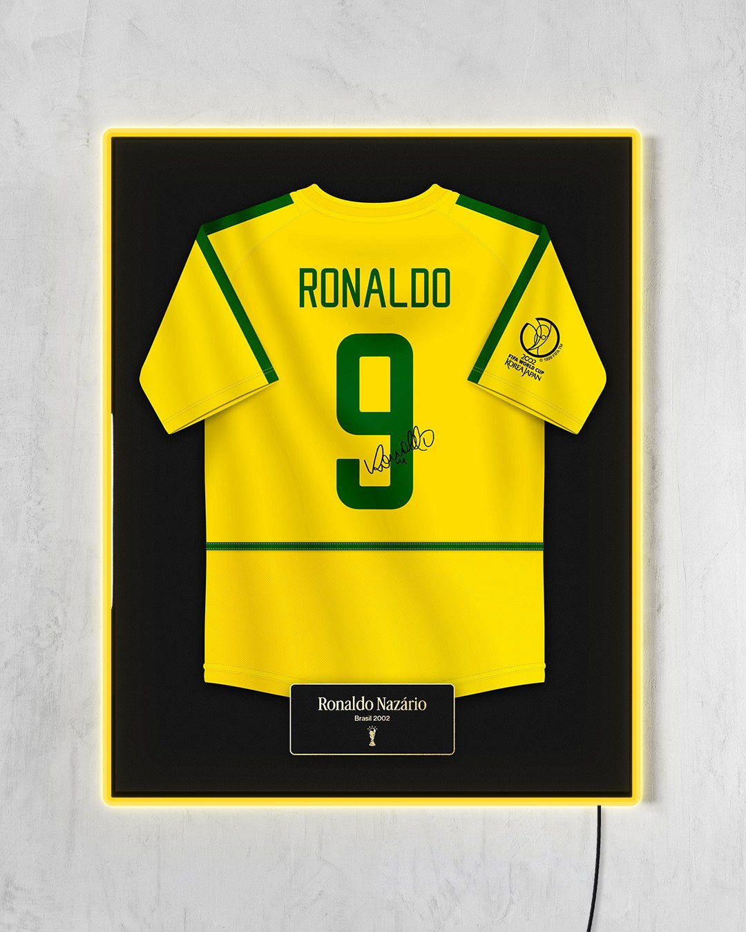 Brasil 2002 Local - Diseño Jersey con LED amarillo encendido