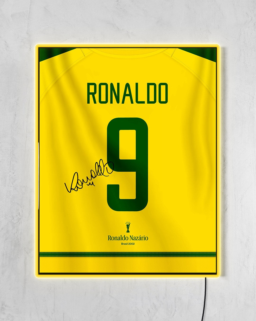 Brasil 2002 Local - Diseño Dorsal con LED amarillo encendido