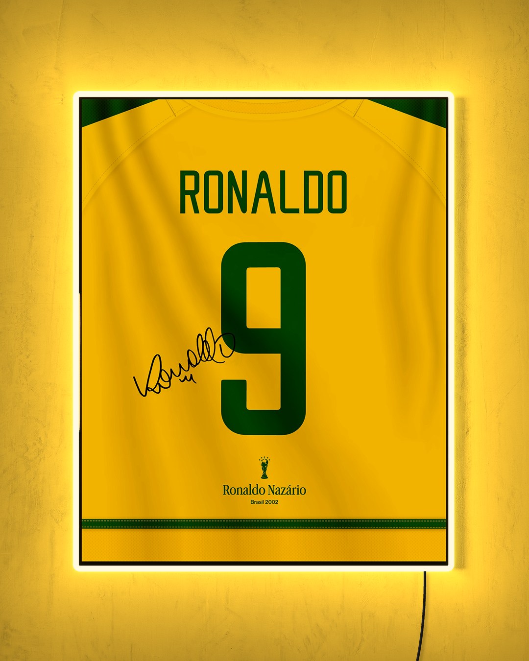 Brasil 2002 Local - Diseño Dorsal con LED amarillo encendido de noche