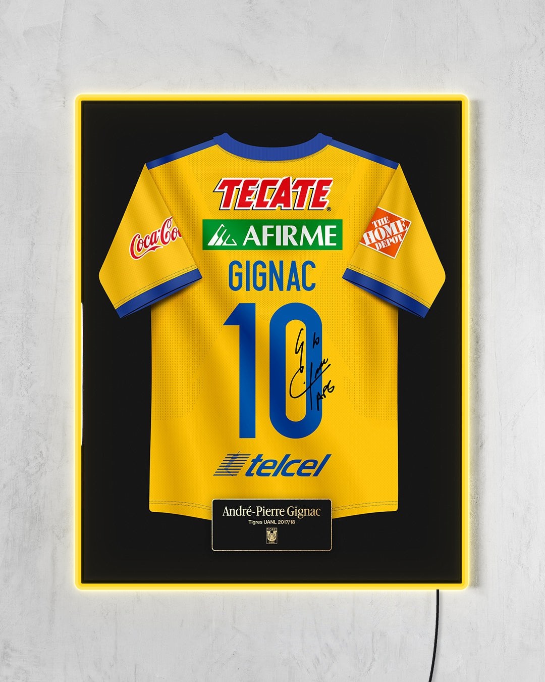 Tigres UANL 2017/18 Local - Diseño Jersey con LED amarillo encendido
